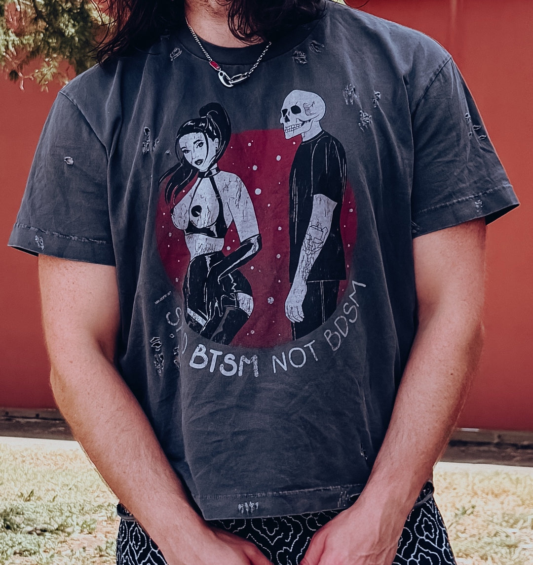 BTSM - Not B*SM Black Vintage Tee